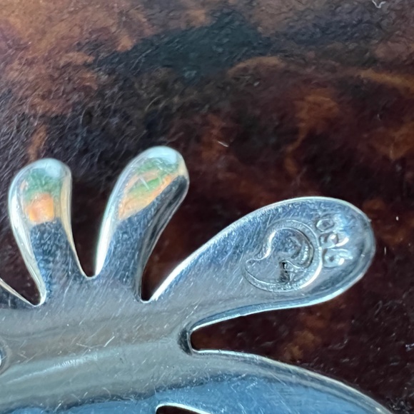 Signed Taxco Sterling Earrings - Picture 4 of 7